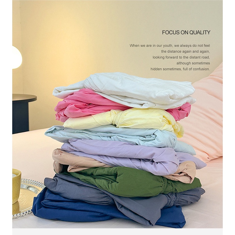 ปลอกหมอน ผ้าฝ้าย 100% คุณภาพสูง สีพื้น หลากสี สําหรับเตียงเดี่ยว ควีนไซซ์ คิงไซซ์
