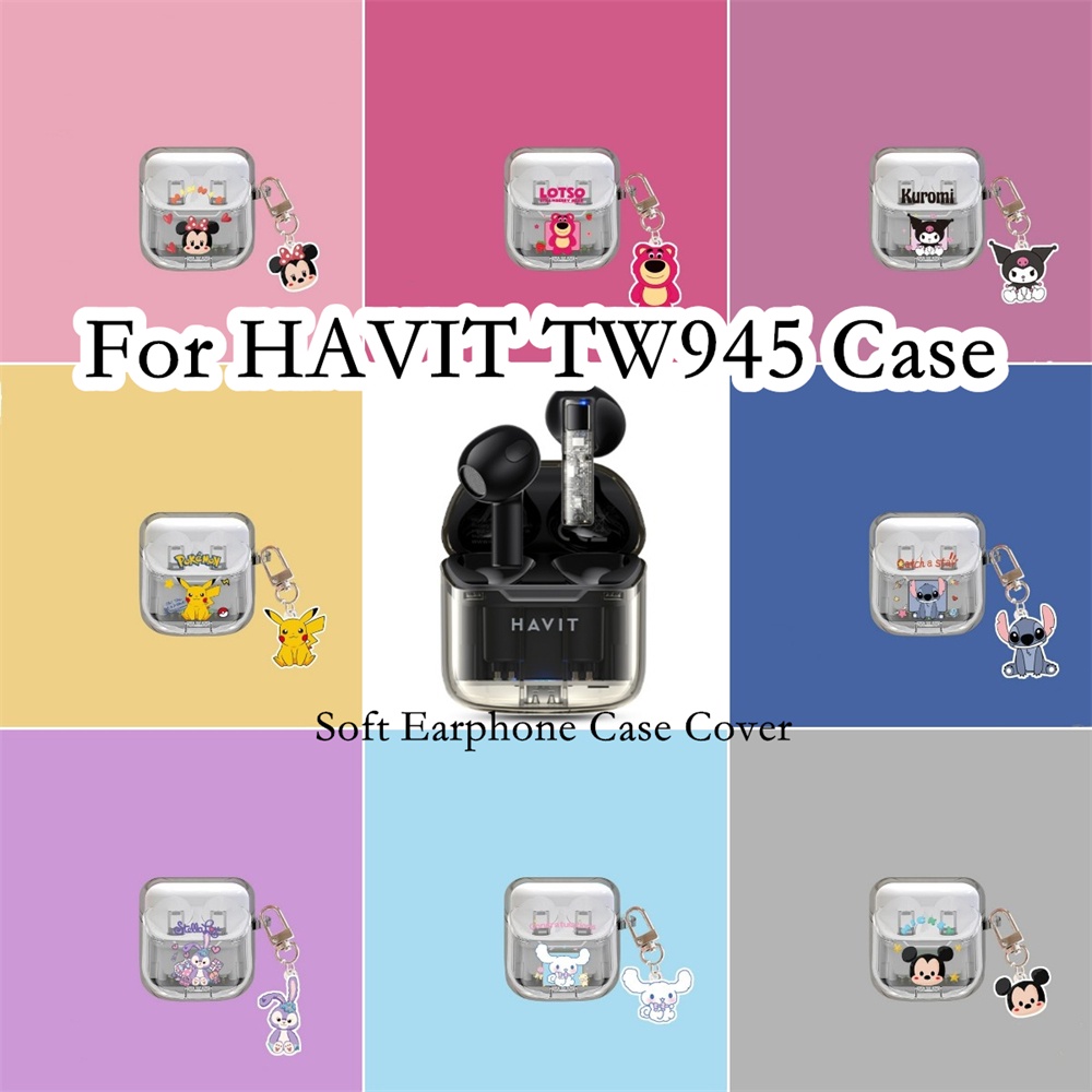 พร้อมส่ง!  เคสหูฟัง แบบนิ่ม ลายการ์ตูน สําหรับ HAVIT TW945 HAVIT TW945