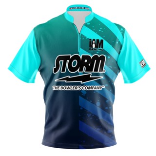 Storm DS เสื้อโปโล แขนสั้น พิมพ์ลายโบว์ลิ่ง 2101-ST 3D