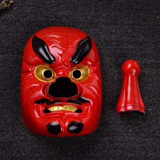 ใหม่ หน้ากากคอสเพลย์ เทนกู ญี่ปุ่น Omen Noh Kabuki Samurai Demon Buddhism Hallowmas ☆Whywellvipmall