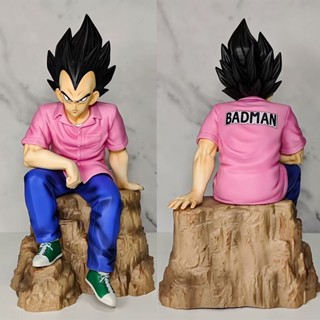 โมเดลฟิกเกอร์ Pvc รูปปั้นอนิเมะ Dragon Ball Vegeta สีชมพู ขนาด 22 ซม. ของเล่นสะสม สําหรับเด็ก