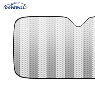[Dovewill] ม่านบังแดดกระจกหน้ารถยนต์ ติดตั้งง่าย พับได้ อุปกรณ์เสริม สําหรับตกแต่งยานพาหนะส่วนใหญ่