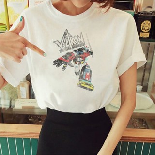 เสื้อยืด พิมพ์ลายการ์ตูน Voltron สไตล์ฮาราจูกุ สตรีท สําหรับผู้หญิง