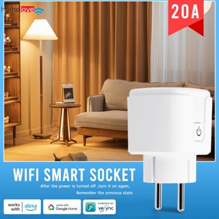 Vesync WiFi Smart Socket 20A EU Smart Plug พร้อม Power Monitoring Timing Function การควบคุมด้วยเสียงทำงานร่วมกับ Alexa Google Home homelove