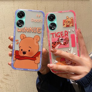 เคสโทรศัพท์มือถือ ซิลิโคนนิ่ม ใส กันกระแทก ลายการ์ตูนวินนี่ เดอะ พูห์น่ารัก สําหรับ OPPO A38 4G 2023 A38