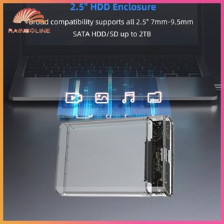 กล่องฮาร์ดดิสก์ภายนอก SATA Serial Port SSD HDD USB 3.0 2.5 นิ้ว แบบใส อุปกรณ์เสริมคอมพิวเตอร์