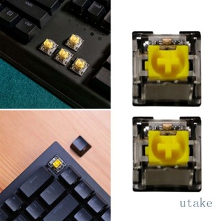 Utakee สวิตช์แกน RGB สีเหลือง สําหรับคีย์บอร์ด Blackwidow V3 Pro 2 ชิ้น