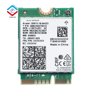 การ์ด WiFi สีเขียว สําหรับ Intel 9461NGW WiFi Card AC 9461 2.4G 5G Dual Band 802.11AC M2 Key E CNVI บลูทูธ 5.0