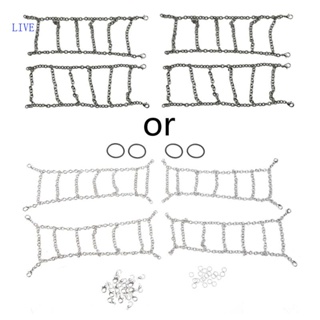 Live ชุดโซ่โลหะ กันลื่น สําหรับอัพเกรดยางรถไต่หินบังคับ 1 12 MN86K MN86KS MN86 MN86S 4 ชิ้น