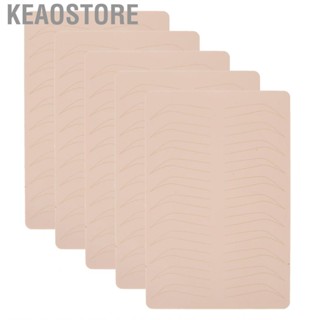 Keaostore Eyebrow Tattoo Practice Skin Eyebrows Silicone Double Sided for Beauty Salon