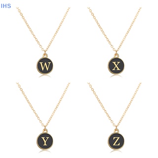 [IHS] Initials สร้อยคอโซ่ จี้ตัวอักษร A-Z 26 ตัวอักษร เครื่องประดับ สําหรับผู้หญิง ของขวัญวันเกิด