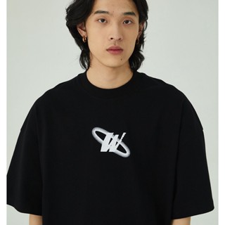 เสื้อยืดแขนสั้นลําลอง ผ้าฝ้ายแท้ พิมพ์ลายโลโก้ตัวอักษร WAN American Heavyweight Basic Star Ring คุณภาพสูง สําหรับผู้ชาย และผู้หญิง
