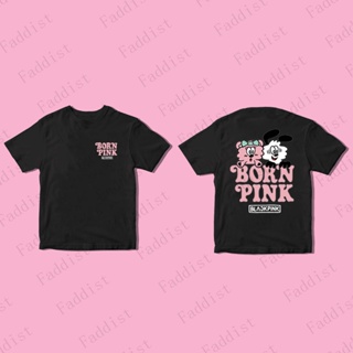 เสื้อยืดแขนสั้นลําลอง คอกลม ผ้าฝ้าย พิมพ์ลาย Kpop Blackpink x VERDY BORN PINK LISA JENNIE ROSE JISOO สําหรับผู้ชาย และผู้หญิง