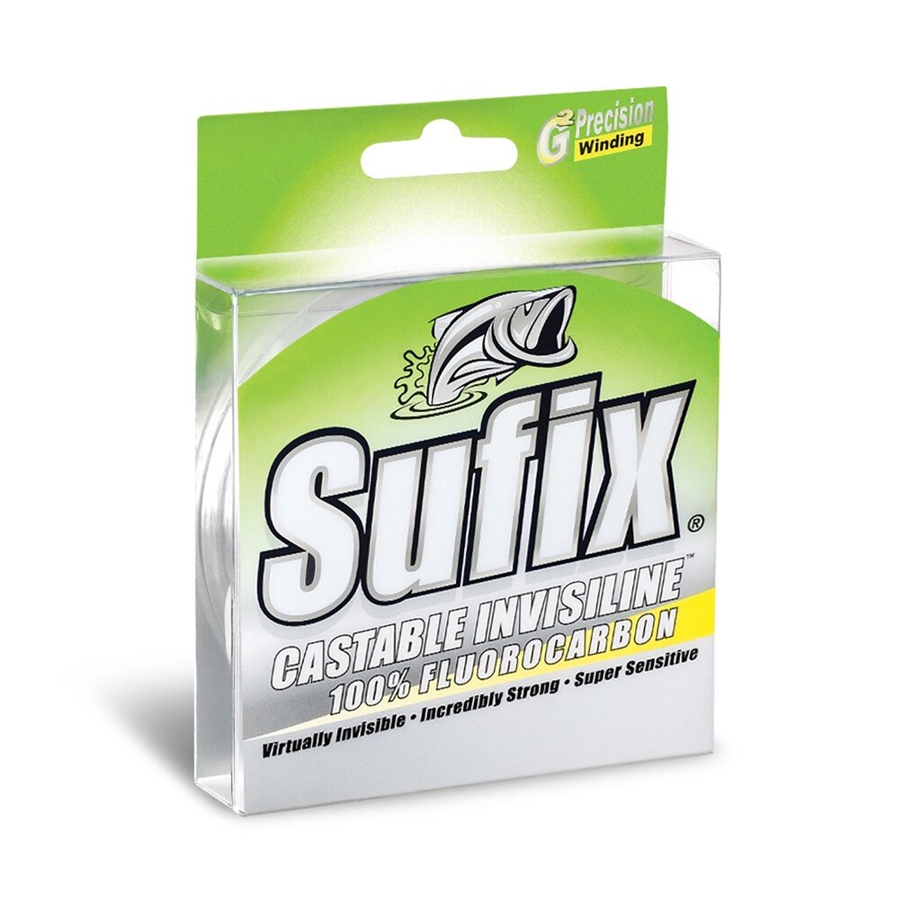สายเอ็น Sufix castable invisi line flurocabon 100% 100M - สายเอ็นตกปลา (เอ็นหนา เหนียวพิเศษ)