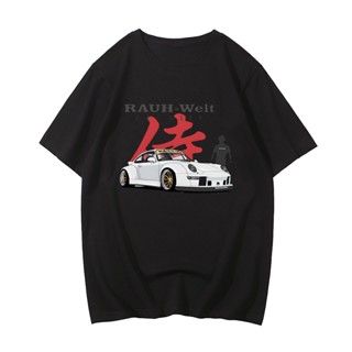 เสื้อยืดผ้าฝ้าย พิมพ์ลาย Initial D 100 Jdm Rwb 911 ขนาดใหญ่ 4XL 5XL 6XL สําหรับผู้ชาย