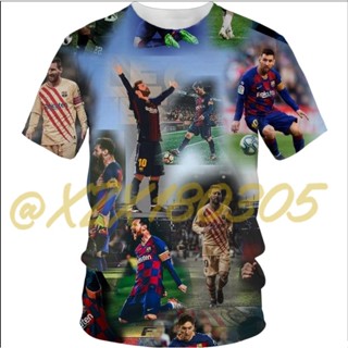 (ทั้งหมดในสต็อก Xzx180305) เสื้อยืดคอกลม แขนสั้น พิมพ์ลาย Lionel Messi 3D แฟชั่นฤดูร้อน สําหรับผู้ชาย และผู้หญิง 15