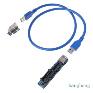 Bang สายเคเบิลต่อขยายการ์ดจอ PCI E 1X เป็น X4 สําหรับ BTC Miner