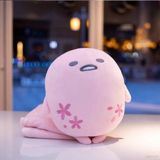 23 Sanrio Sakura Pink Gudetama หมอนผ้าห่ม ผ้ากํามะหยี่ขนนิ่ม ของขวัญ สําหรับตกแต่งบ้าน โซฟา