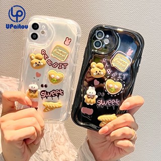 เคสป้องกันโทรศัพท์มือถือ ลายกระต่าย 3D สําหรับ OPPO A78 A17 A77s A53 A93 A95 A97 A57 A92S 5G A16 A17k A57 A76 A96 A16s A15s A5s A7 A3s A5 A9 A54 A74 A94 A93 A53 A33