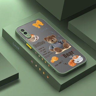 สําหรับ Xiaomi Redmi 7 7A เคสการ์ตูน ตุ๊กตาหมีน่ารัก ดีไซน์ใหม่ กันกระแทก เคสโทรศัพท์แข็ง ขอบซิลิโคนนิ่ม เคสลาย