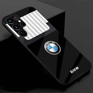 【พร้อมส่ง】เคสโทรศัพท์มือถือแบบแก้วแข็ง พับได้ ลายพัด BMW สร้างสรรค์ สําหรับ Samsung S22 Ultra S21 S23 Plus