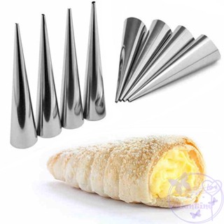 วาเลนไทน์ cannoli หลอดสแตนเลสโลหะขนมม้วนครีมฮอร์นครีมพัฟ bakeware วาฟเฟิลกรวยแม่พิมพ์