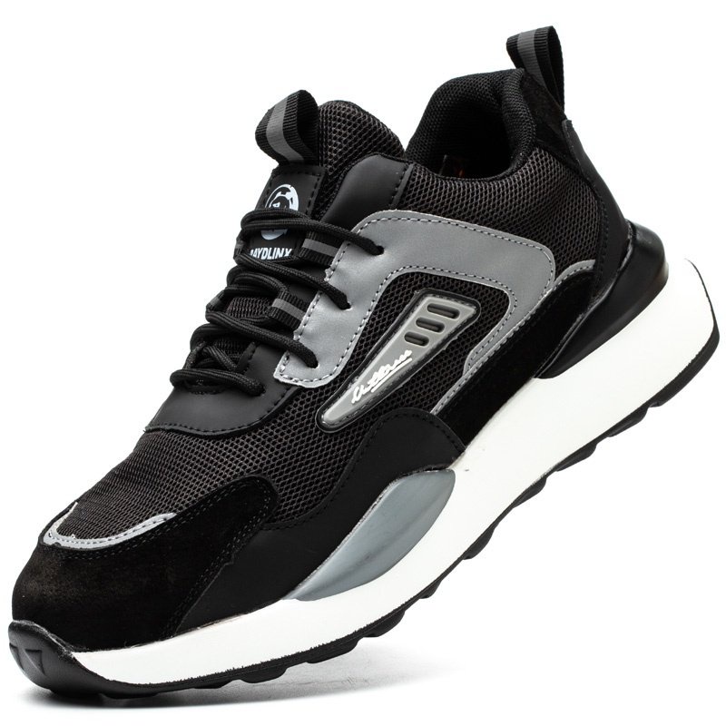 High Quality Indestructible Safety Shoes Men Work Sneakers Light Security Boots Men Puncture-Proof work Boots Steel Toe Shoes 04BT