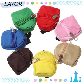 layor กระเป๋าเป้สะพายหลังขนาดมินิสําหรับตกแต่งตุ๊กตาของเล่นเด็ก 1 ชิ้น
