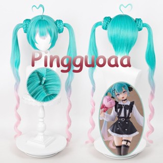【Manmei】Vocaloid Hatsune Miku Fashion Subculture Cosplay Wig 100cm Long Ponytails Wig Heat Resistant Synthetic Hair