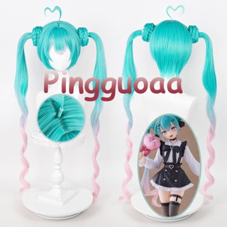 【Manmei】Vocaloid Hatsune Miku Fashion Subculture Cosplay Wig 100cm Long Ponytails Wig Heat Resistant Synthetic Hair