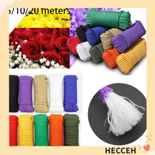 HECCEH เชือกพาราคอร์ด เส้นผ่าศูนย์กลาง 3 มม. 5 10 20 เมตร 550 เส้นผ่าศูนย์กลาง 10 สี สําหรับตั้งแคมป์ เดินป่า เต็นท์