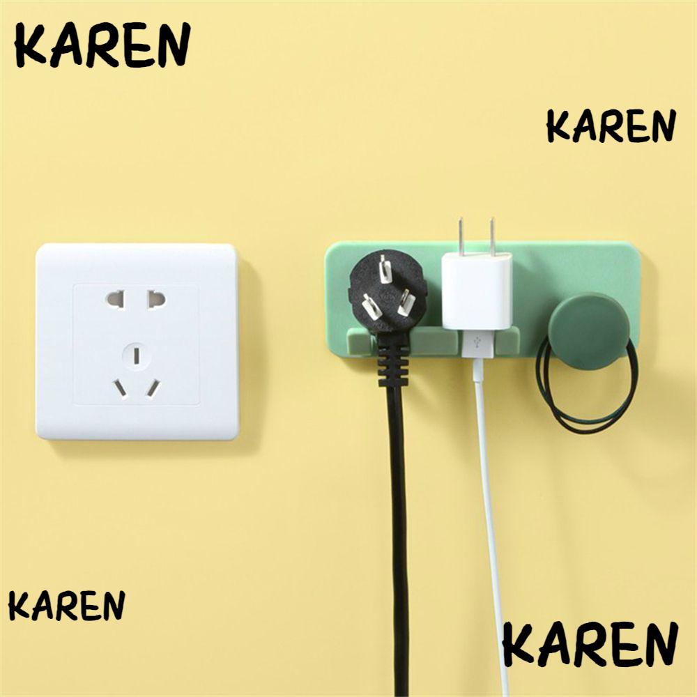 KAREN Multifunctional Cable Management Universal Cord Wrap Holder Cord Organizer for Kitchen Appliances Cable Cord Holders Self-Adhesive Organizer Storage Hooks Tidy Wrap Cord Organizer/Multicolor