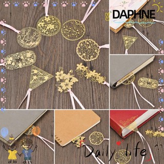 Daphne ที่คั่นหนังสือ โลหะ ลายใบไม้น่ารัก สีโรสโกลด์