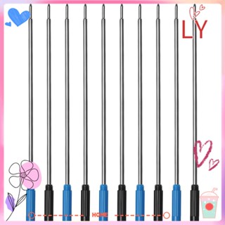 LY 5 pcs/lot New Medium Nib Core Office Blue/Black Ink Ballpoint Pen Refills School Writing Tool Signature Students Supplies Metal/Multicolor