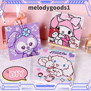 MELODYGOODS1 Melodygoods1 ภาพวาดปักเพชร ลายอนิเมะ DIY สําหรับตกแต่งบ้าน