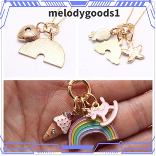 MELODYGOODS1 เครื่องประดับ สร้อยคอ จี้รูปไอศกรีมเพื่อนรัก เหมาะกับของขวัญ สําหรับเด็กผู้หญิง และผู้ชาย