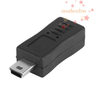 Malcolm อะแดปเตอร์แปลง Micro USB เป็น Micro 5pin เป็น Mini USB Mini 5pin สําหรับโทรศัพท์มือถือ
