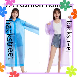 Backstreet เสื้อกันฝน One-Piece แบบพกพาเดินทางกันน้ําอุปกรณ์กันฝนกลางแจ้ง