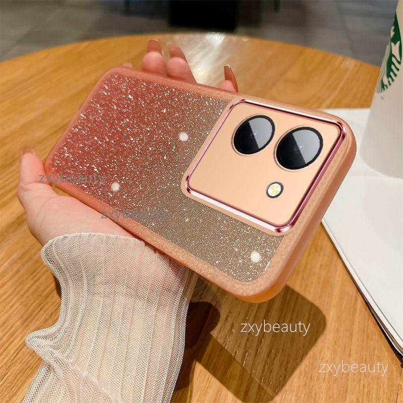 สําหรับvivo Y03 4G Y03T Y27S 5G 2023 เคสโทรศัพท์ซิลิโคนSoft Star Glitter BlingสําหรับVivoY27 Y27 S V
