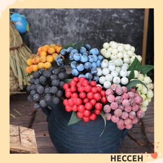 Hecceh ดอกไม้ประดิษฐ์ 1 ช่อ / 35 ชิ้น โฟมเบอร์รี่ สีแดง สีขาว ขนาดเล็ก