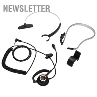 Newsletter ชุดหูฟัง Call Center พร้อมไมค์ติดด้านหลัง Customer Service Headset 3.5mm