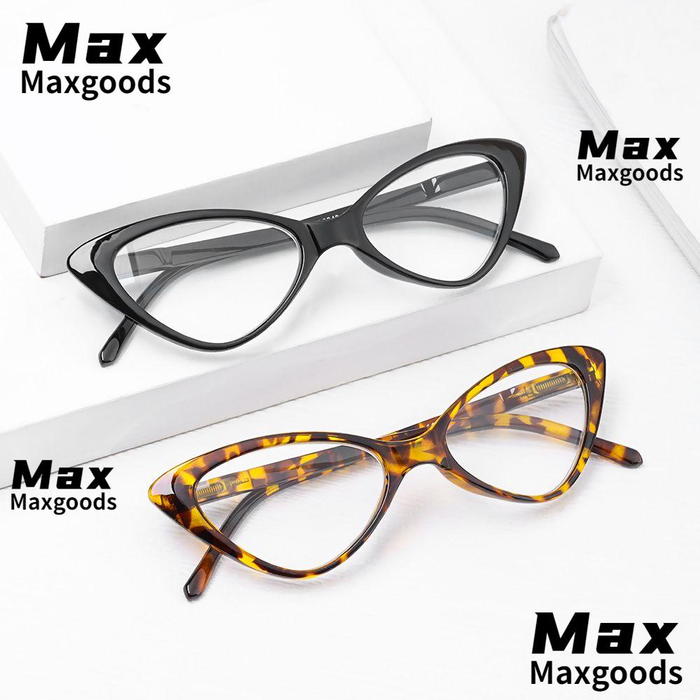 Max แว่นตาอ่านหนังสือ สายตายาว เลนส์ใส HD เลนส์แคทอาย เบาพิเศษ หลากสี แฟชั่นสําหรับผู้ชายและผู้หญิง