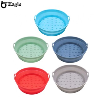 ⭐24H SHIPING⭐Silicone  Air Fryer Silicone Basket Liners Foldable Oven Baking Tray Non-Stick