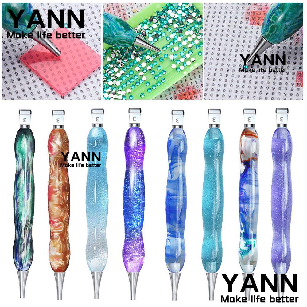 YANN Nail Art Alloy Replacement Pen Heads Resin Crafts Resin Pen Resin Diamond Painting Pen Cross Stitch Embroidery DIY 5D Diamond Painting Sewing Accessories Multi-placer Point Drill Pen