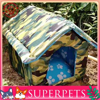 Superpets บ้านสุนัข กันน้ํา พับได้ ทนต่อการสึกหรอ สําหรับบ้าน