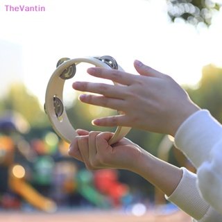 Thevantin กระดิ่งมือเคาะมือ โลหะ 6 นิ้ว ของเล่นเครื่องดนตรี ของขวัญ สําหรับเด็ก