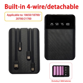 กล่องเก็บแบตเตอรี่สํารอง 18650 5V Dual USB Type C PD QC3.0 สําหรับ SmartPhones
