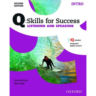 (Arnplern) : หนังสือ Q : Skills for Success 2nd ED Intro, Listening &amp; Speaking : Students Book +iQ Online (P)