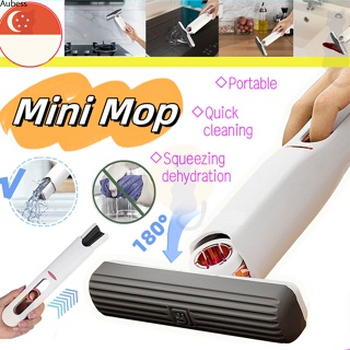 แฮนด์ฟรี Lazy Sponge Mop ในครัวเรือน Mini Desktop Glass Cleaning เครื่องมือ ห้องอาบน้ำ Toilet Gap Absorbent Aube