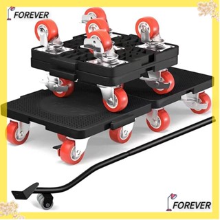 Forever เครื่องขยับเฟอร์นิเจอร์ สีดํา พร้อมล้อเลื่อน 5 ล้อ รับน้ําหนักได้ 2800 ปอนด์